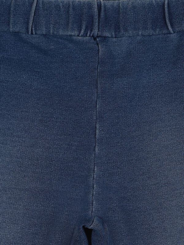 Mid Wash Denim Bottoms With Taping image number 2